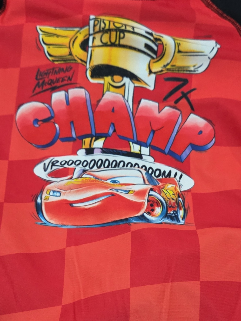 Disney Lightning McQueen Racing Tee - Red and Black